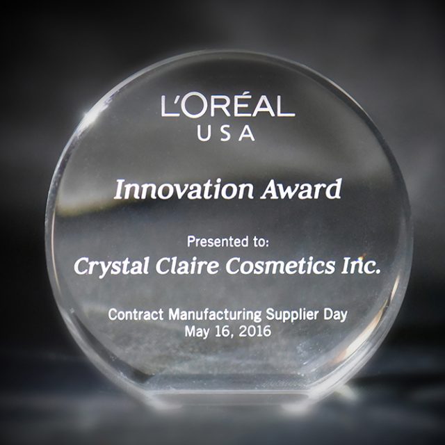 Crystal Claire Cosmetics Inc. | Innovation Award from L’Oreal ...